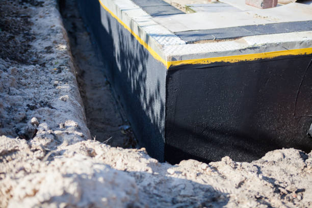 Residential Interior Drainage System installation at a Merrill, WI home by SJ Waterproofing Pros